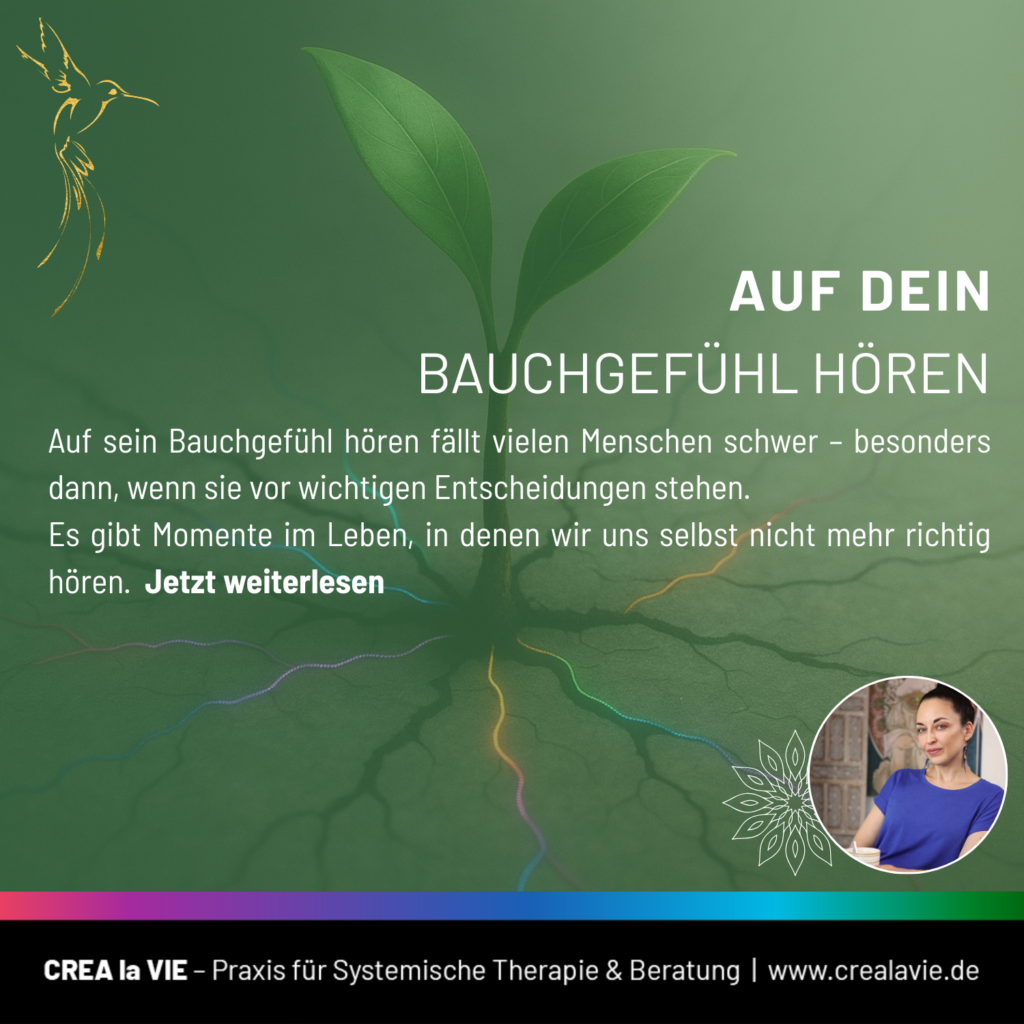 Auf dein Bauchgefühl hören – warum Intuition manchmal schweigt und wie du wieder innere Klarheit findest von Selda Müller von CREAlaVIE